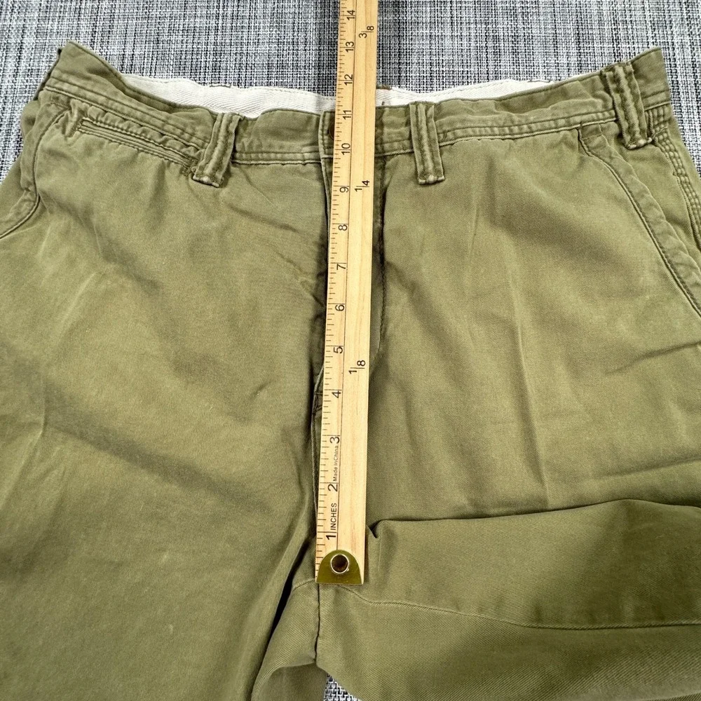 Polo Ralph Lauren Men's Relaxed Fit Chino Shorts Green Cotton Size 33 Casual